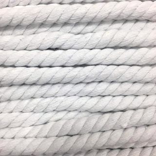 Bombažna vrvica 12 mm white