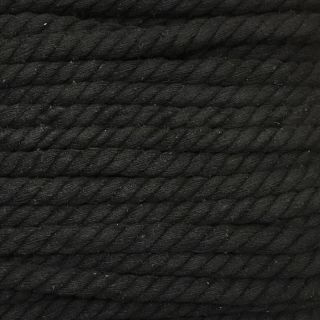 Bombažna vrvica 12 mm black