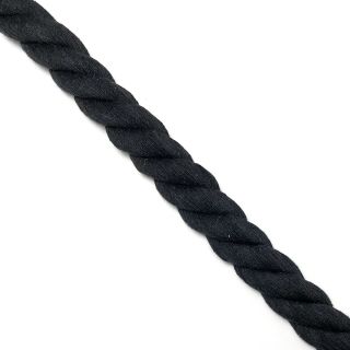 Bombažna vrvica 2,5 cm black