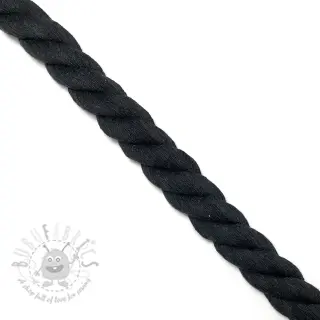 Bombažna vrvica 2,5 cm black