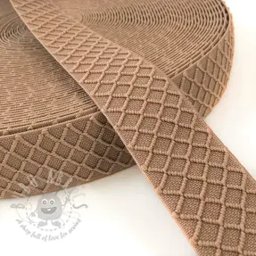 Elastika gladka 4 cm Rhombus beige