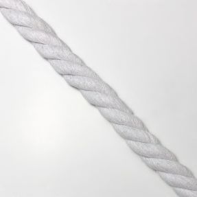 Bombažna vrvica 2,5 cm white