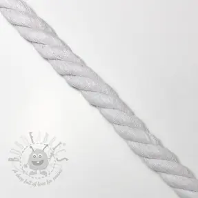 Bombažna vrvica 2,5 cm white