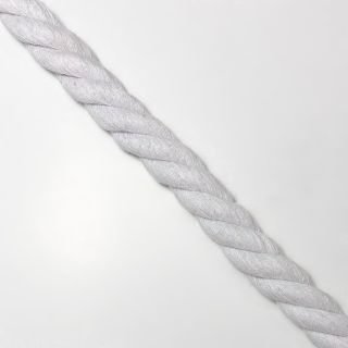 Bombažna vrvica 2,5 cm white