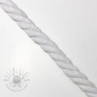 Bombažna vrvica 2,5 cm white