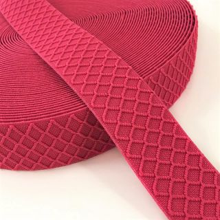 Elastika gladka 4 cm Rhombus fuchsia