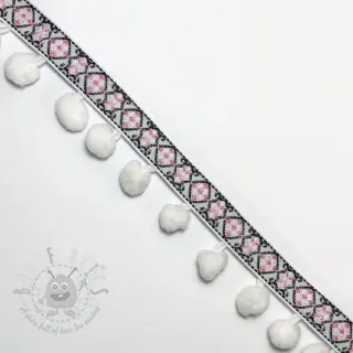 Pompom JACQUARD white