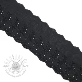 Čipka Double flower black