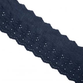 Čipka Double flower dark blue