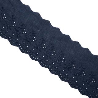 Čipka Double flower dark blue