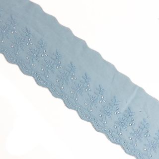 Čipka Double flower light blue