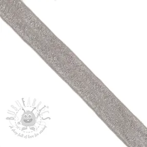 Poševna elastika glitter 20 mm grey