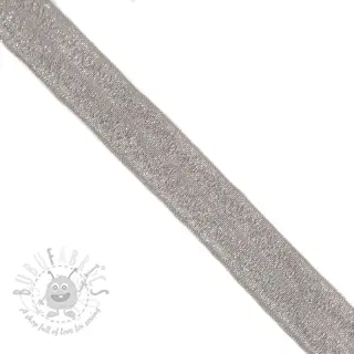 Poševna elastika glitter 20 mm grey