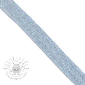 Poševna elastika glitter 20 mm light blue