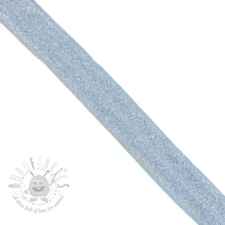Poševna elastika glitter 20 mm light blue