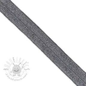 Poševna elastika glitter 20 mm marine