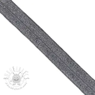 Poševna elastika glitter 20 mm marine