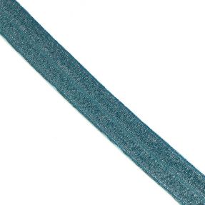 Poševna elastika glitter 20 mm petrol