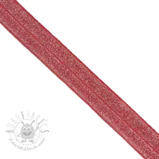 Poševna elastika glitter 20 mm red