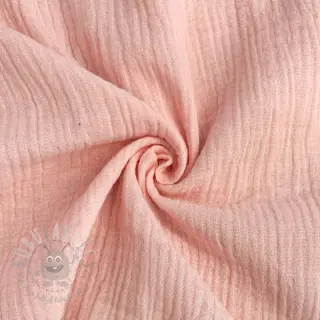 Dvostruka gaza/muslin light rose ORGANIC