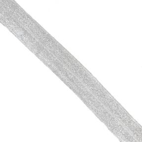 Poševna elastika glitter 20 mm white