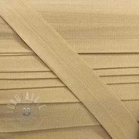 Poševna elastika matt 20 mm beige