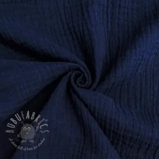 Dvostruka gaza/muslin navy ORGANIC