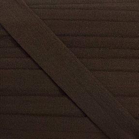 Poševna elastika matt 20 mm dark brown