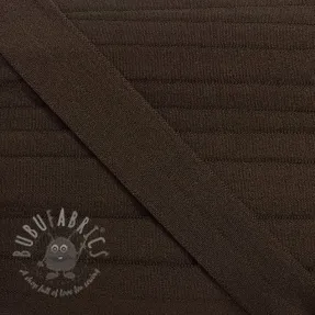 Poševna elastika matt 20 mm dark brown