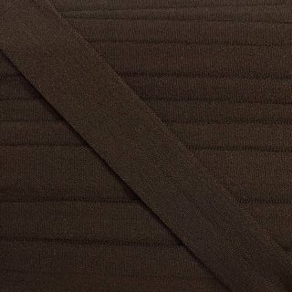 Poševna elastika matt 20 mm dark brown