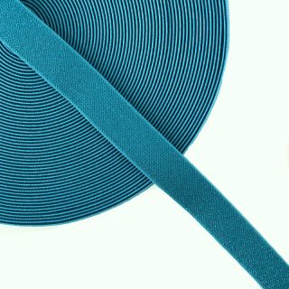 Elastika gladka 2,5 cm glitter blue