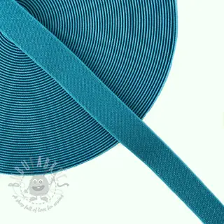 Elastika gladka 2,5 cm glitter blue