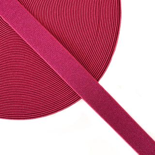 Elastika gladka 2,5 cm glitter fuchsia