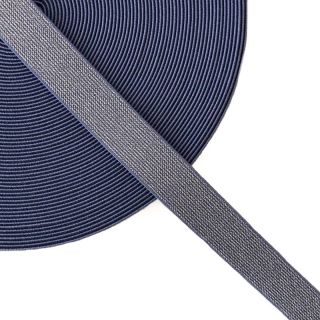 Elastika gladka 2,5 cm glitter jeans