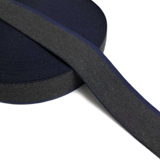 Elastika gladka 4 cm JEANS BLUE STRIPE anthracite