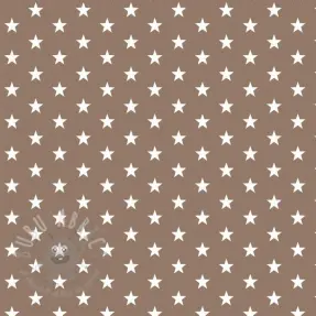 Bombažna tkanina Petit stars taupe