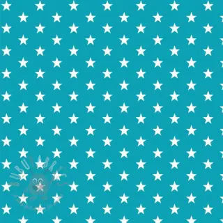 Bombažna tkanina Petit stars turqouise
