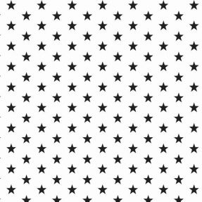 Bavlnená látka Petit stars white/black