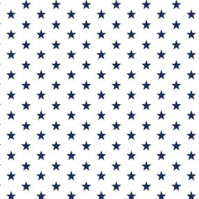Bombažna tkanina Petit stars white/navy