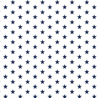 Bombažna tkanina Petit stars white/navy