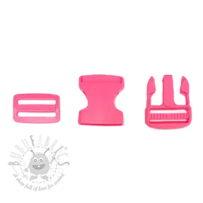 Plastična zaponka 38 mm light fuchsia