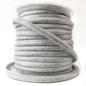 Semišasta vrvica Luxe white