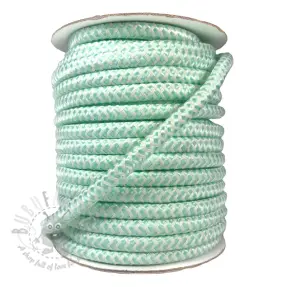 Poliestrska pletena vrvica ZIG ZAG light mint