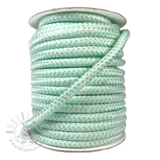 Poliestrska pletena vrvica ZIG ZAG light mint