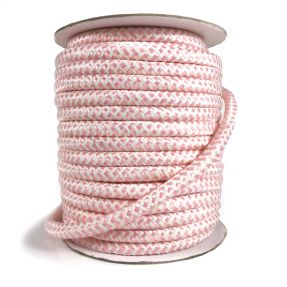 Poliestrska pletena vrvica ZIG ZAG light rose