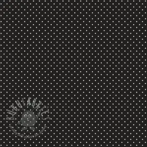Bombažna tkanina Petit dots black