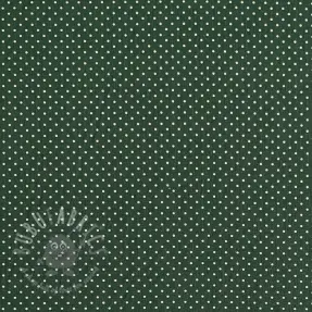 Bombažna tkanina Petit dots dark green