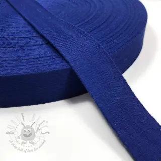 Bombažni trak 4 cm cobalt