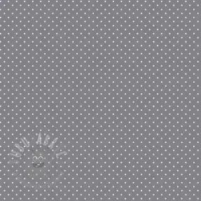 Bombažna tkanina Petit dots grey