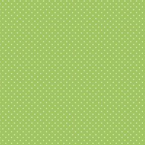 Bombažna tkanina Petit dots lime